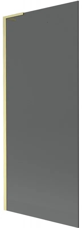 Mexen Next L parawan nawannowy 1-skrzydłowy 80 x 150 cm, grafit, złoty szczotkowany - 895-080-000-03-40-55