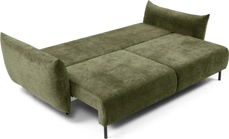 Sofa ADEL z funkcja spania i pojemnikiem OLIWKOWY OVER THE HORIZON 38
