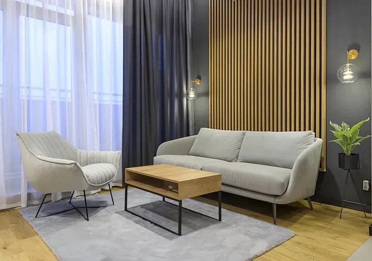 Akustyczne panele lamelowe 2 szt. dąb naturalny H5-H79