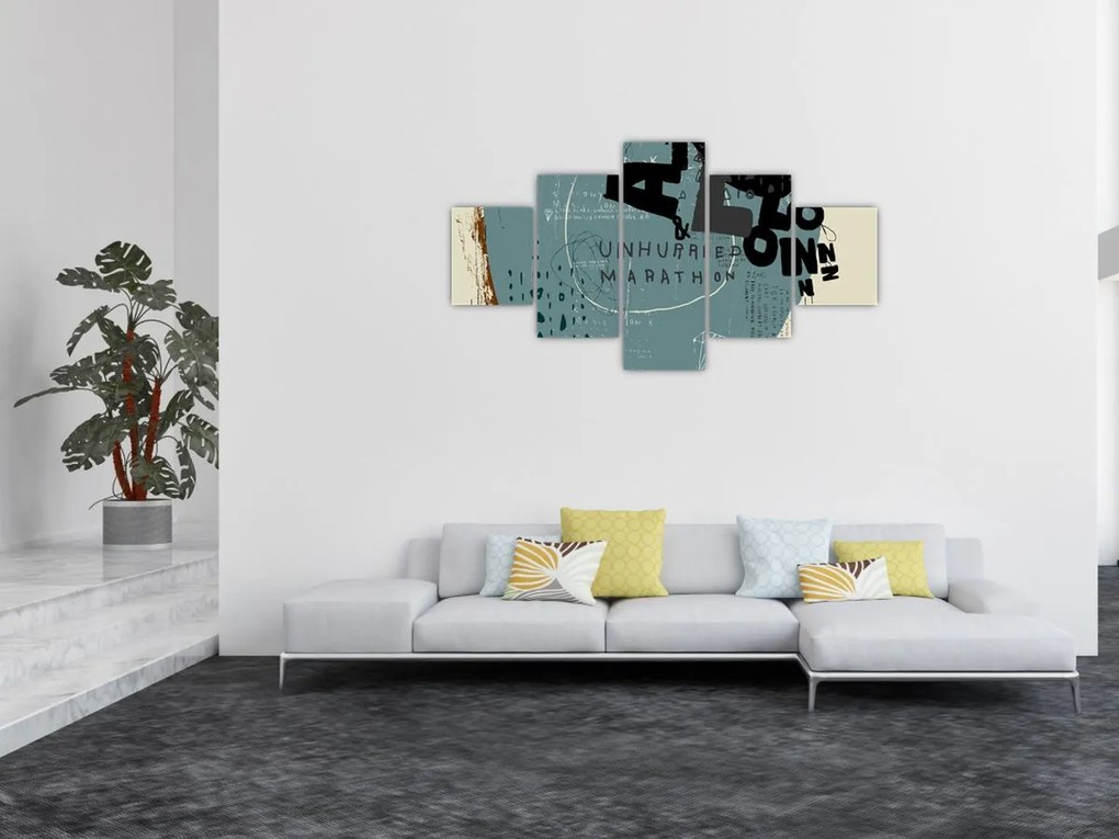 Obraz - Latający balon z tęczą (125x70 cm)
