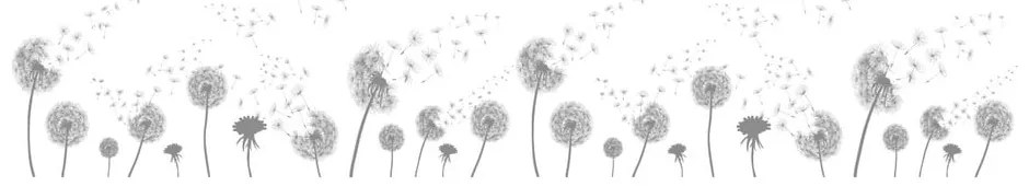 Naklejka na okno 200x40 cm Dandelions – Ambiance