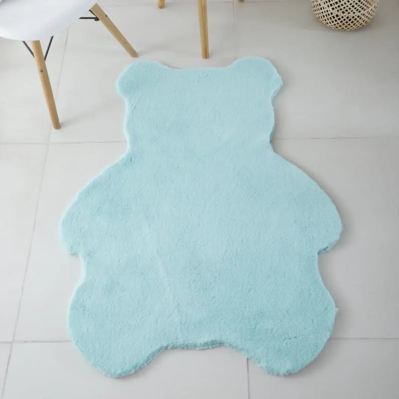 Dywan pluszowy dziecięcy Caty misio miętowy 80 cm x 100 cm