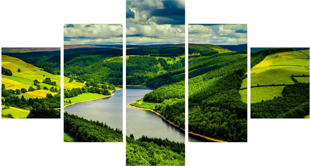Obraz - Zielony krajobraz (125x70 cm)