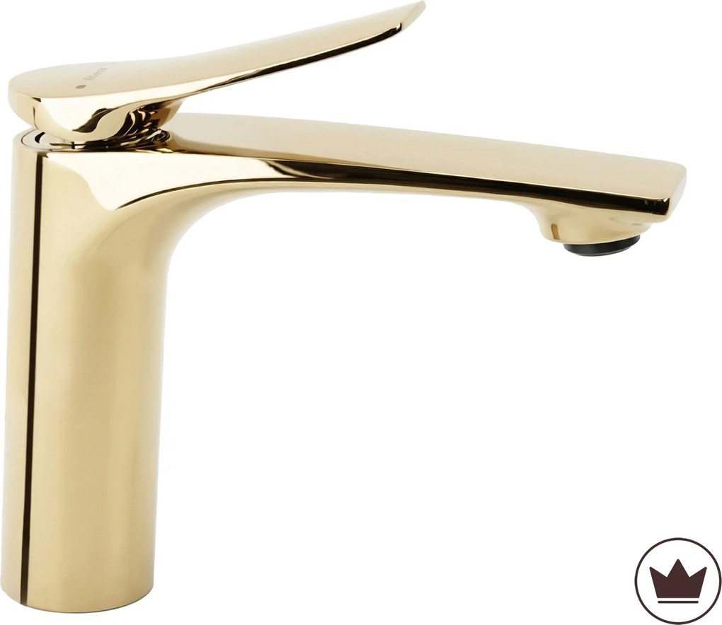 Bateria Umywalkowa REA Vision Złota Niska