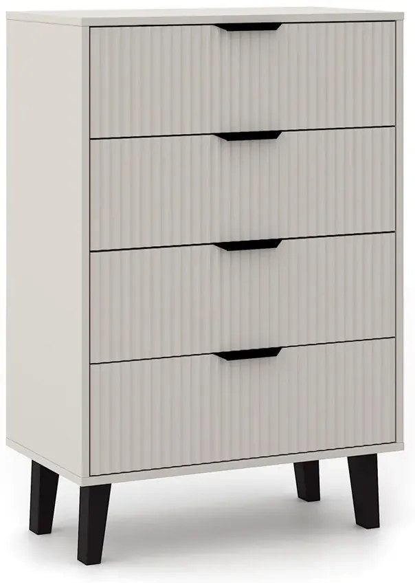 Stylowa komoda z 4 szufladami kaszmir - Henex 5X