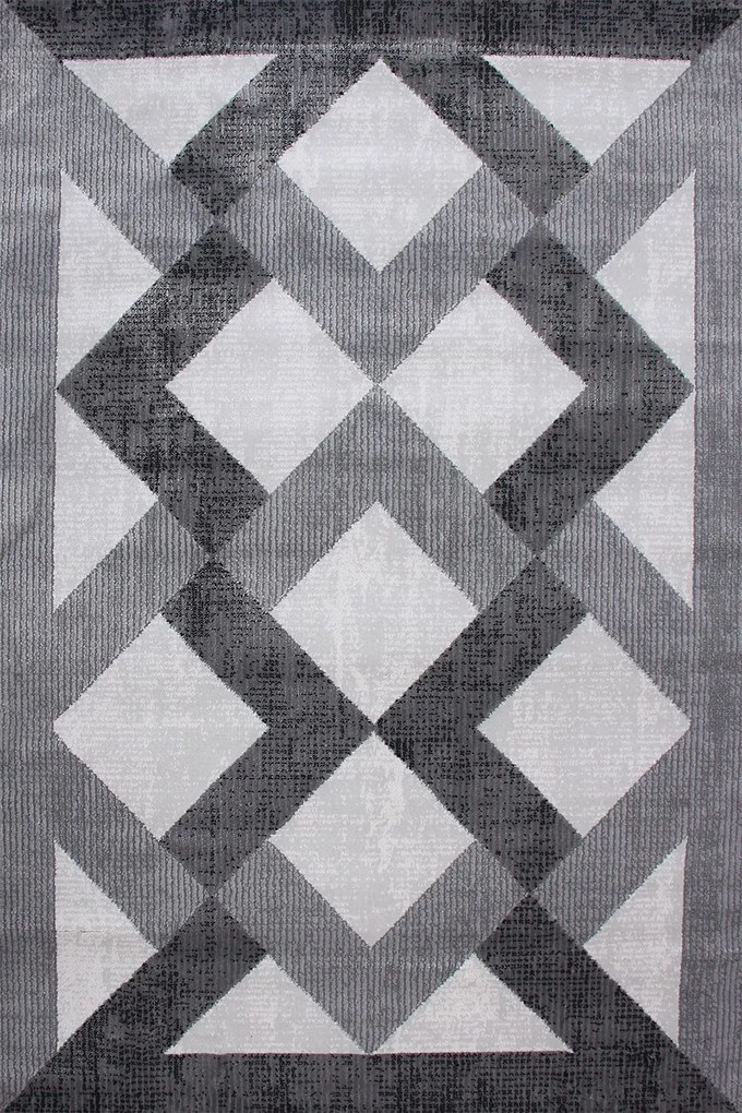 Dywan Diamond Nowoczesny szary 133x190 Prostokąt