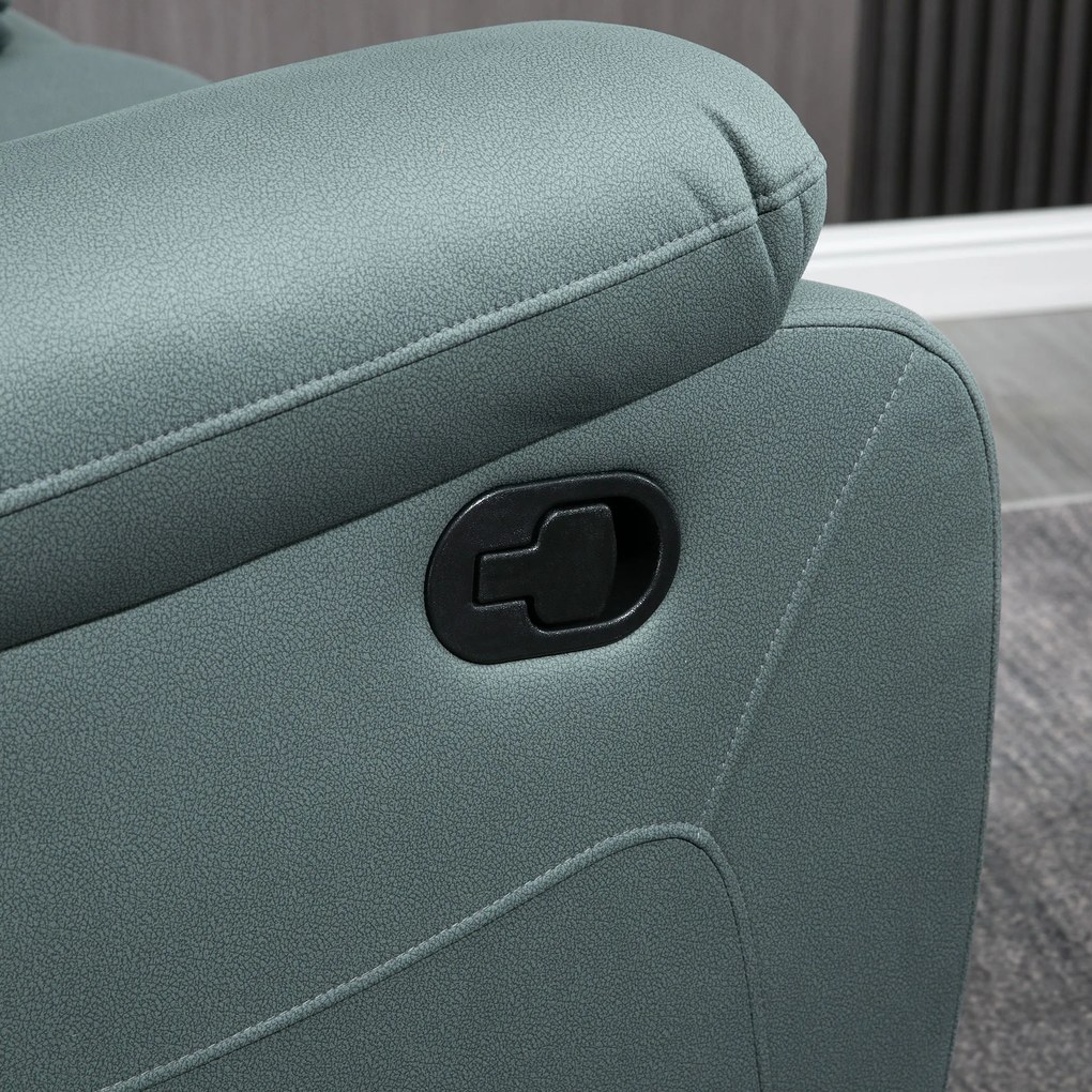 HOMCOM Fotel wypoczynkowy obrotowy z regulacją nachylenia do 135 stopni wygodny zielony nowoczesny design | Aosom PL