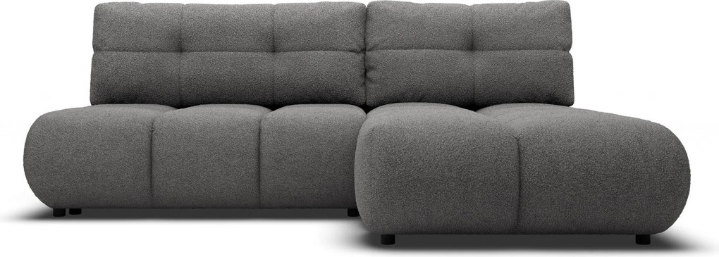 Masseno Narożnik CORSO z funkcją spania i pojemnikiem na pościel Narozniki L, Rozkładana sofa - Szary, NOW OR NEVER 92
