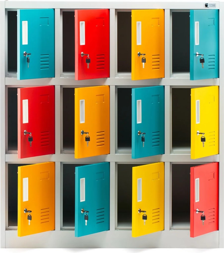 Szatnia do szkoły i przedszkola Ola 109x45x120 cm kolorowa