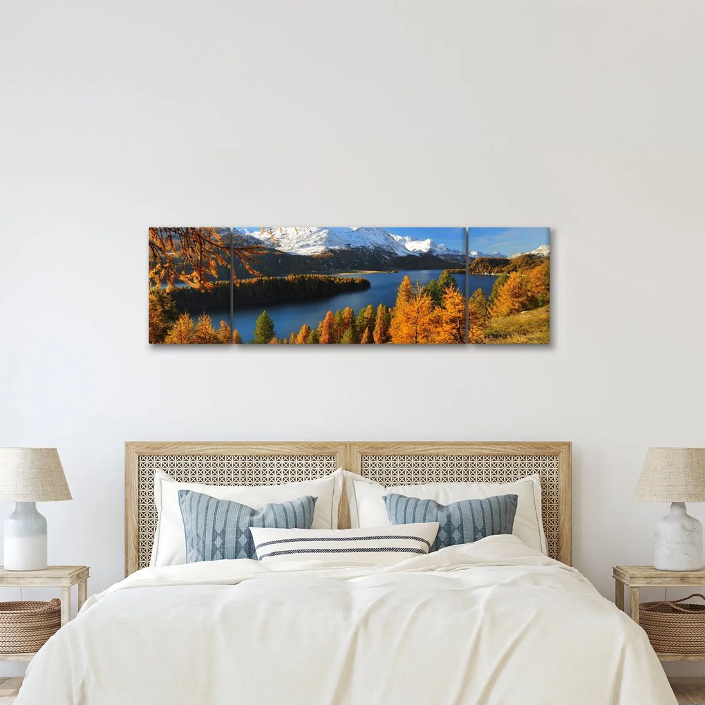 Obraz - Jesień w Alpach (170x50 cm)