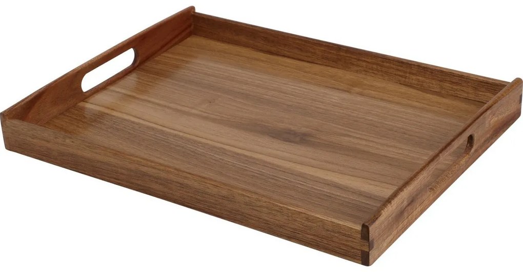 Excellent Houseware Taca do serwowania z drewna akacjowego 40 x 30 x 4,5 cm