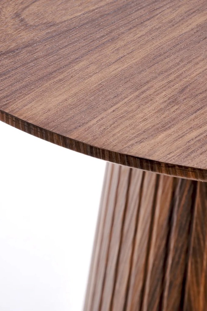 Stolik pomocniczy na ryflowanej nodze Gisela S Halmar