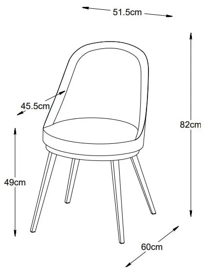 Beżowe krzesło Gain – Unique Furniture