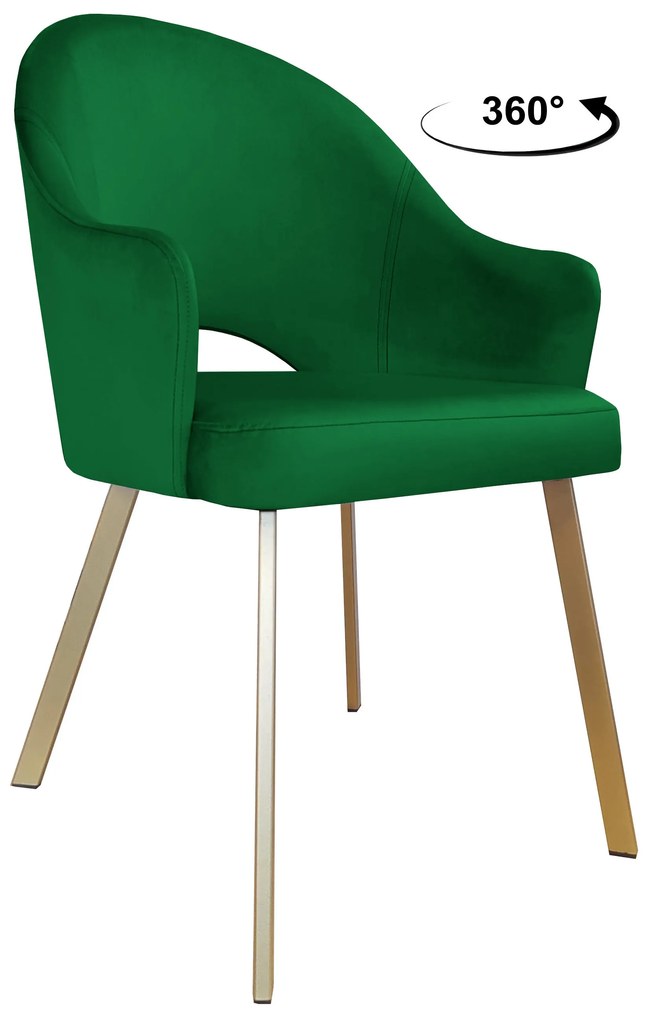 Krzesło obrotowe Velvet podstawa Profil złota MG25