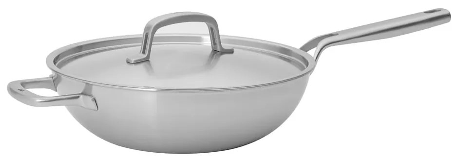 Patelnia wok ze stali nierdzewnej z pokrywką ø 30 cm Lucca 3.0 – FABINI