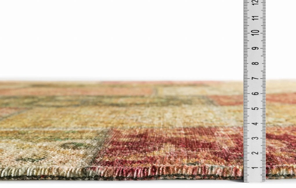 Dywan nowoczesny Michele Patchwork czerwony 80 cm x 145 cm