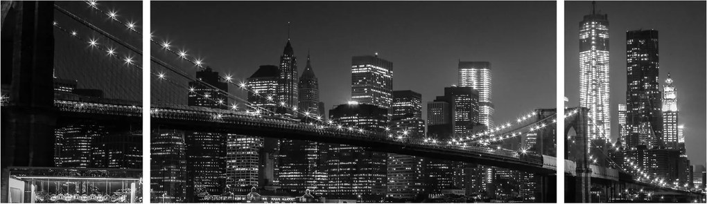 Obraz mostu Brooklyn Bridge w Nowym Jorku (170x50 cm)