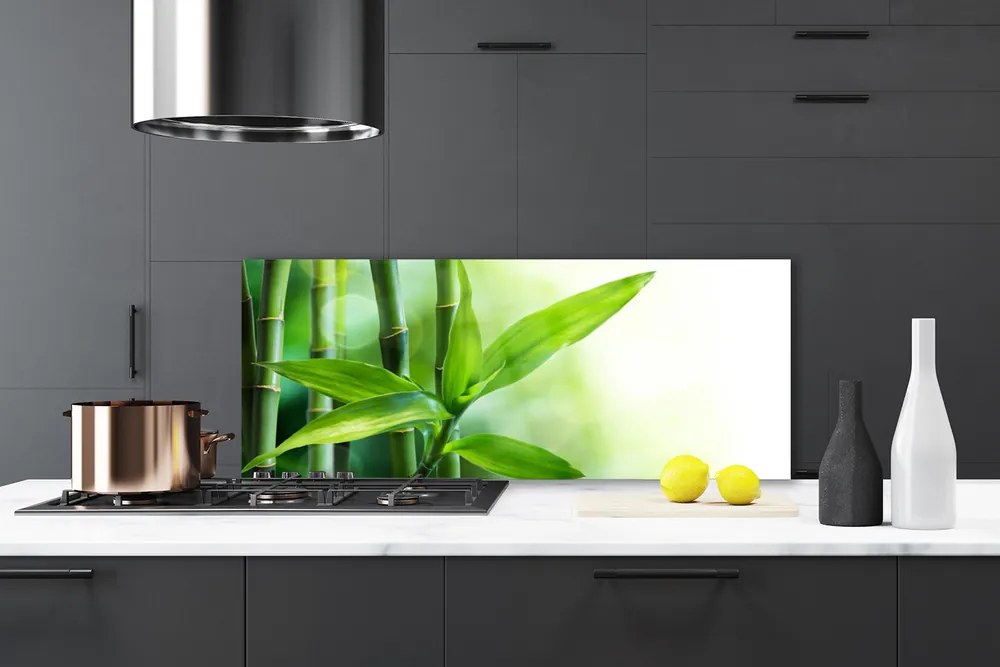 Szkło Ozdobne do Kuchni Egzotyczny Detal Liścia