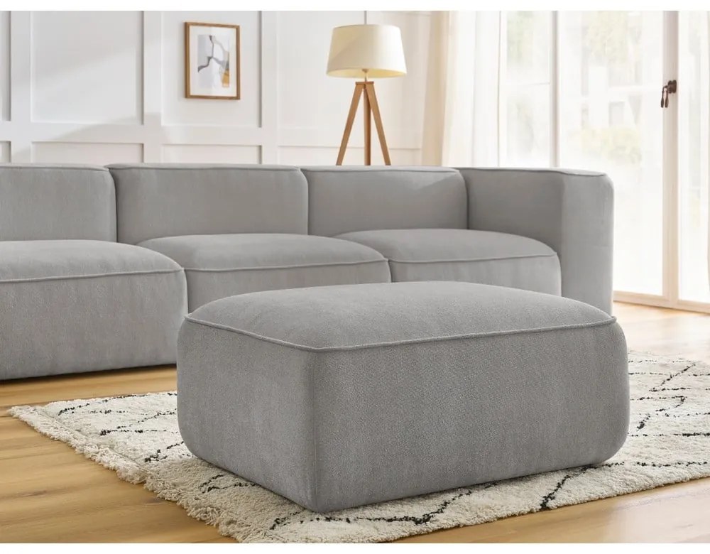 Jasnoszara sofa 345 cm Zephyr – Bobochic Paris