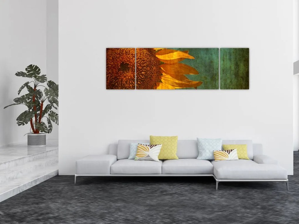 Obraz - Słonecznik (170x50 cm)