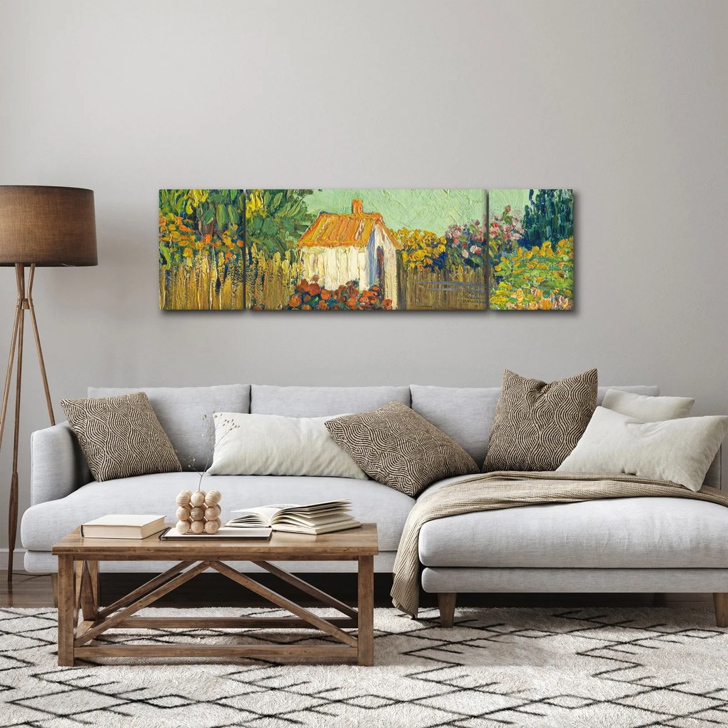 Obraz - Imitator of Vincent van Gogh, Landscape, reprodukcje (170x50 cm)
