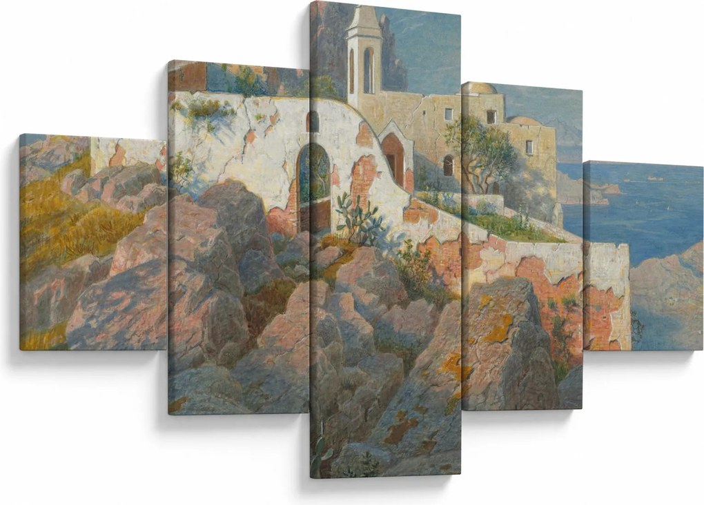 Obraz - William Stanley Haseltine, Santa Maria a Cetrella, Anacapri, reprodukcje (125x70 cm)