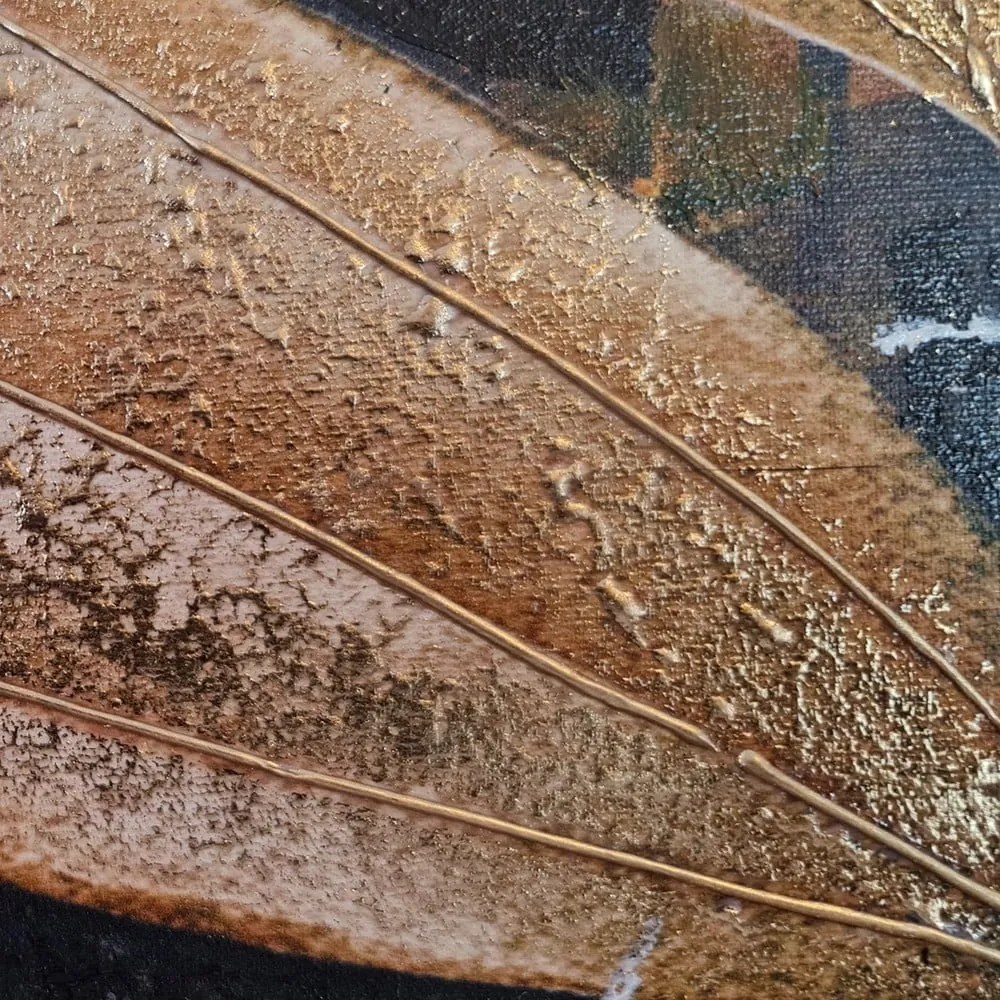 Ręcznie malowany obraz 100x70 cm Leaf – Wallity