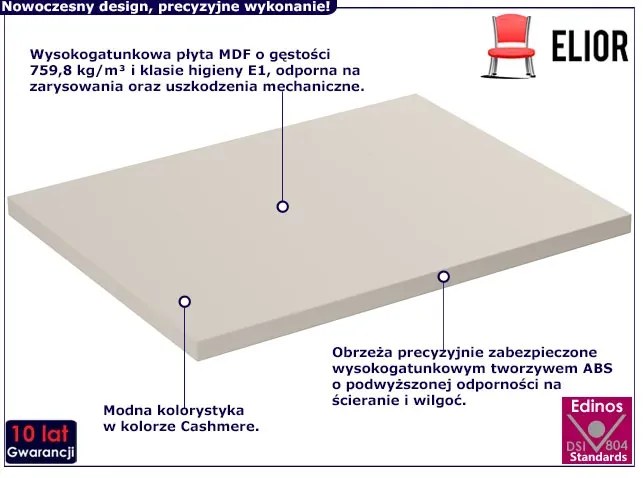 Beżowy blat łazienkowy 60 cm - Edar 5X