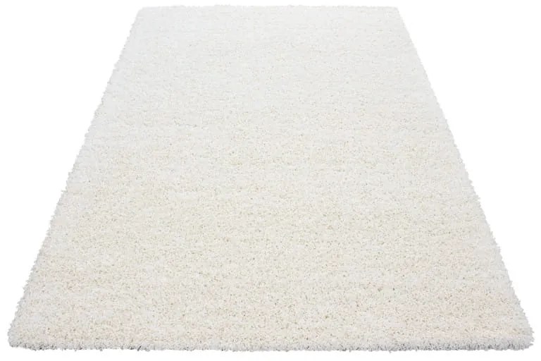 Dywan shaggy jednokolorowy krem 160 cm x 230 cm