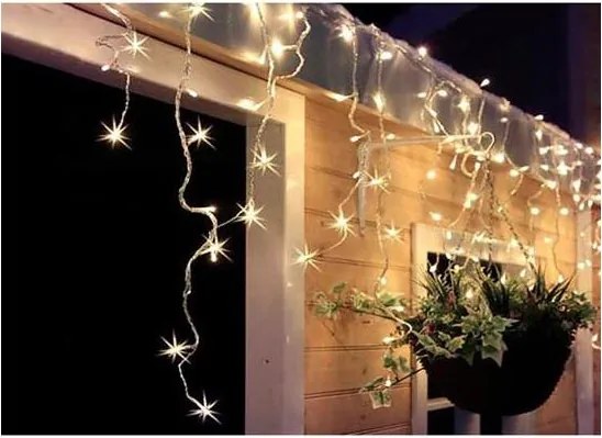 Solight 1V40-WW-1-LED Zewnętrzna kurtyna świetlna, 120 diod LED, 8 trybów, 9 m, IP44, ciepła biała