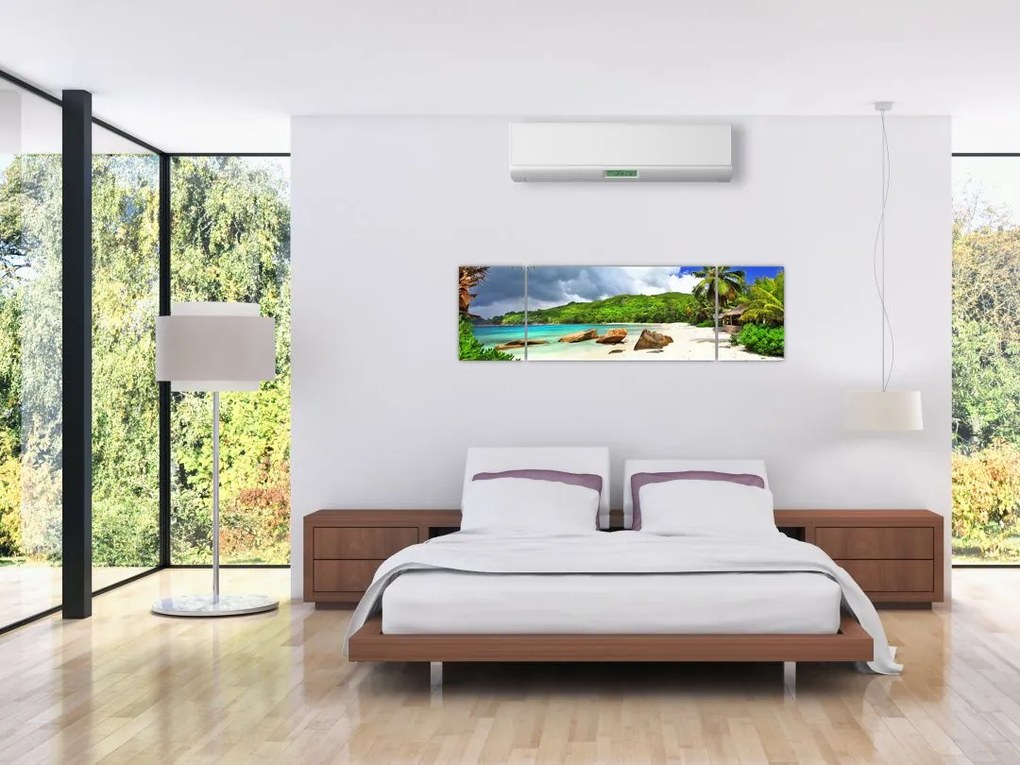 Obraz - Seszele, Takamaka beach (170x50 cm)