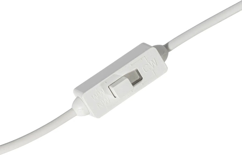 Zestaw 6 reflektorów wpuszczanych białych z LED 3000K-5000K - Elias