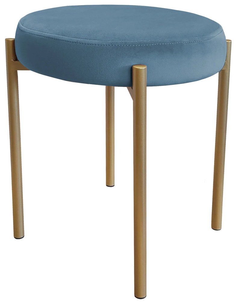 TABORET DIOR STOŁEK LOFT metal podstawa złota MG33