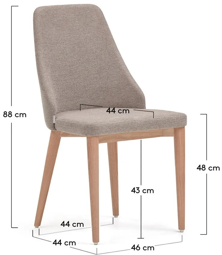 Beżowe krzesło Rosie – Kave Home