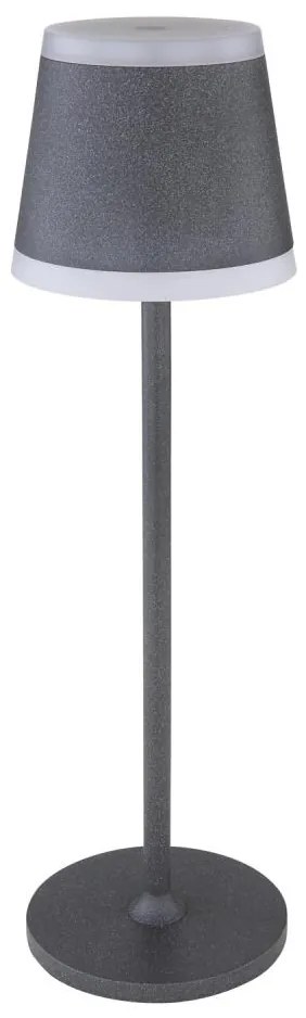 Globo 58433G - LED lampa stołowa RIDLEY LED/4,6W/3,7V 3000K szara, ściemnialna