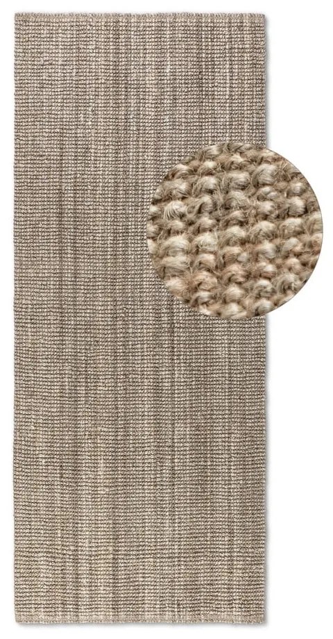 Beżowy chodnik z juty 80x200 cm Bouclé – Hanse Home