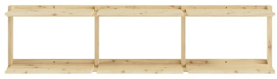 Regał ścienny z litego drewna sosnowego w naturalnym kolorze 192x47,5 cm Groove – Karup Design