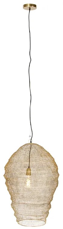Orientalna lampa wisząca złota 70 cm - NidumKolonialny Oswietlenie wewnetrzne