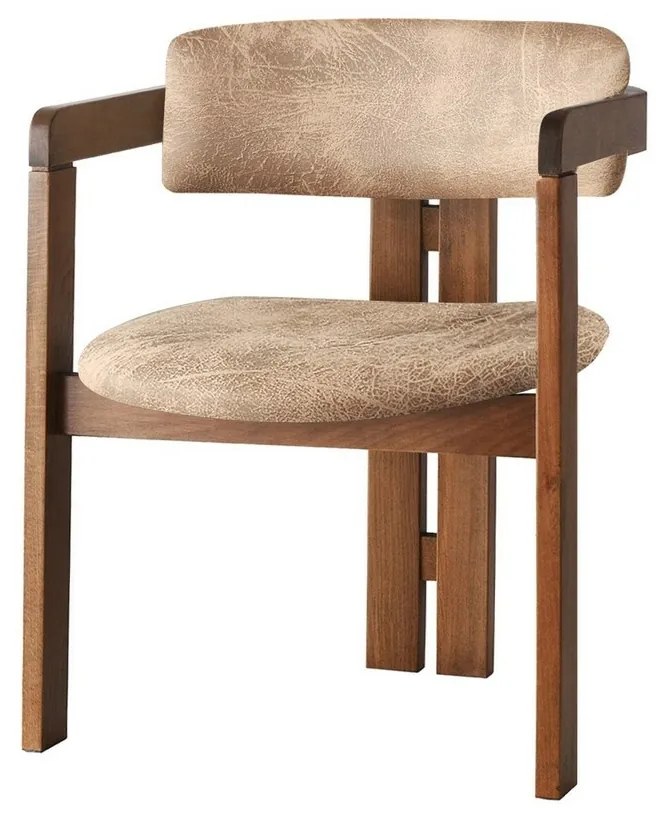 Krzesło do jadalni CO Beige and Walnut