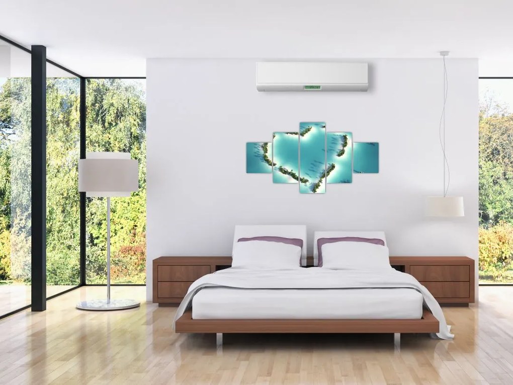 Obraz - Wyspy serca (125x70 cm)