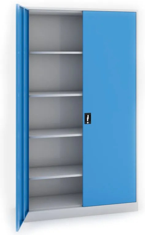 Szafa spawana JUMBO, 1950 x 1200 x 500 mm, szaro/niebieski