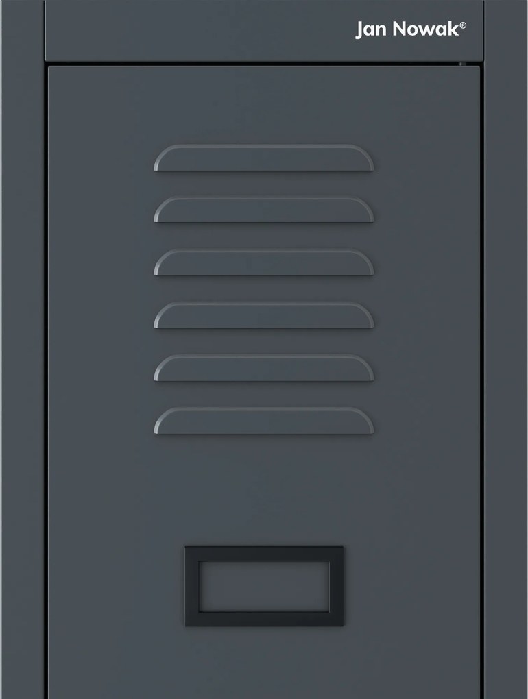 Szafka pracownicza metalowa antracytowa KACPER II 1 Plus 400 x 1800 x 500 mm