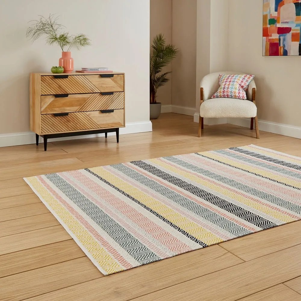 Bawełniany dywan tkany ręcznie 120x170 cm Cascade Pastel Multi – Think Rugs