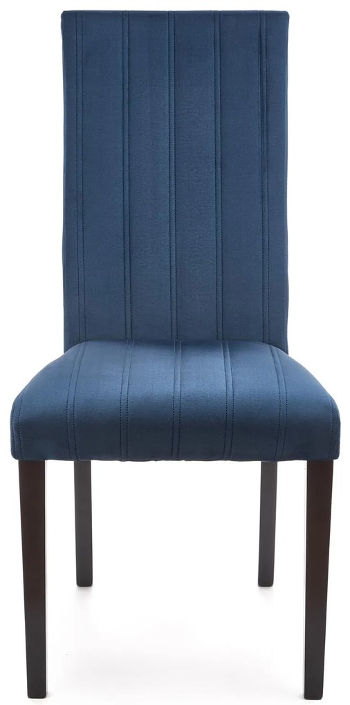 Krzesło drewniane tapicerowane DIEGO 2 velvet pikowany Pasy - MONOLITH 77 (granatowy)