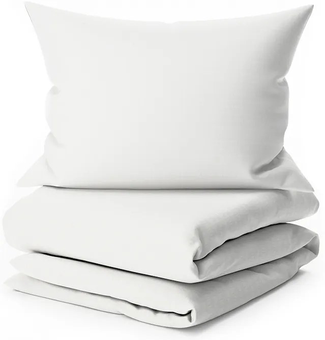 PrzytulneMieszkanie.pl PrzytulneMieszkanie.pl Krepa pościel STANDO biała hotelowa kieszeń Rozmiar pościeli: 70 x 90 cm | 140 x 200 cm