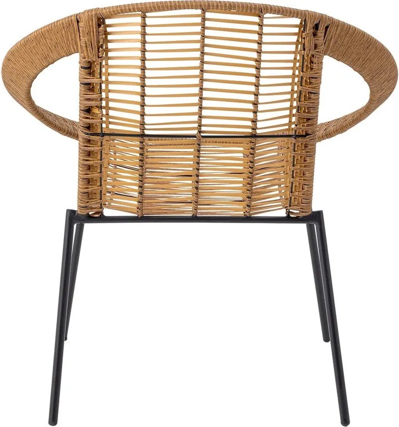 Zestaw mebli ogrodowych z imitacji rattanu w naturalnym kolorze dla 2 osób Dudine – Bloomingville