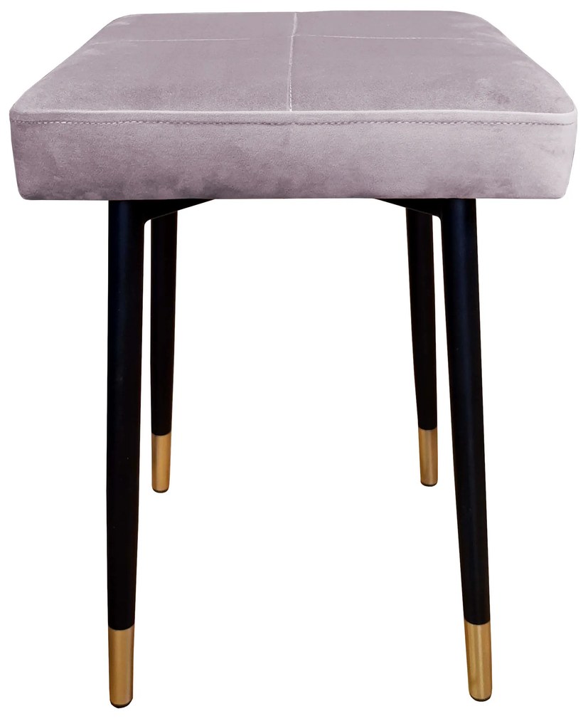 Taboret MAX MG55 szary róż podstawa czarna/złota