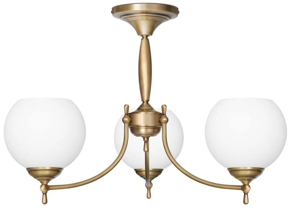 Krótki złoty żyrandol do pokoju lub sypialni QC-S3AK