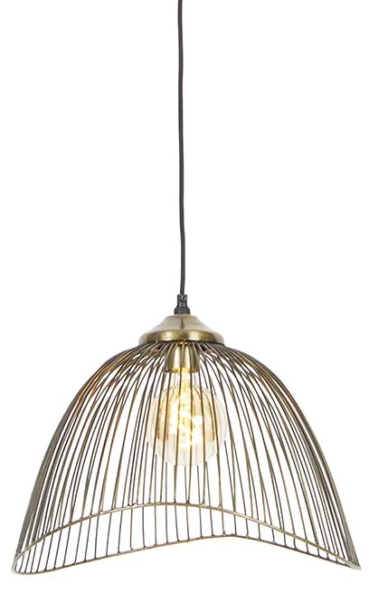 Designerska lampa wisząca mosiężna 39,8 cm - PiaDesignerski Oswietlenie wewnetrzne