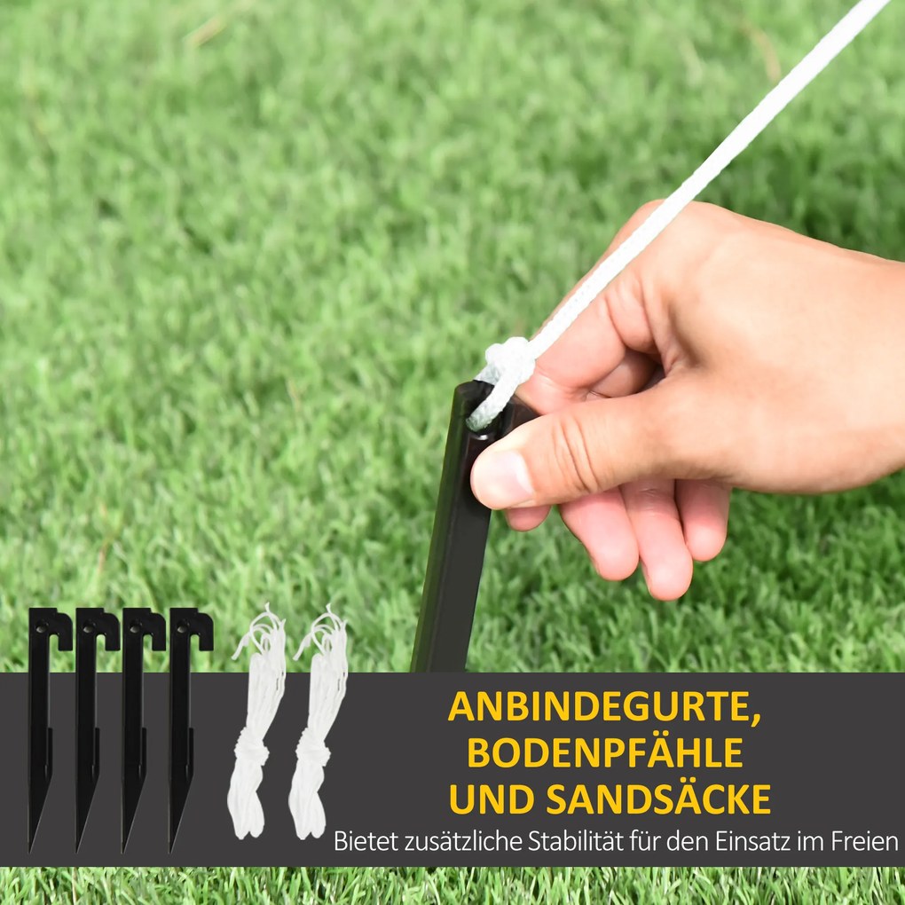 Outsunny Dekoracja Bożonarodzeniowa Nadmuchiwany Mikołaj na Zewnątrz, 140 cm, Czerwony